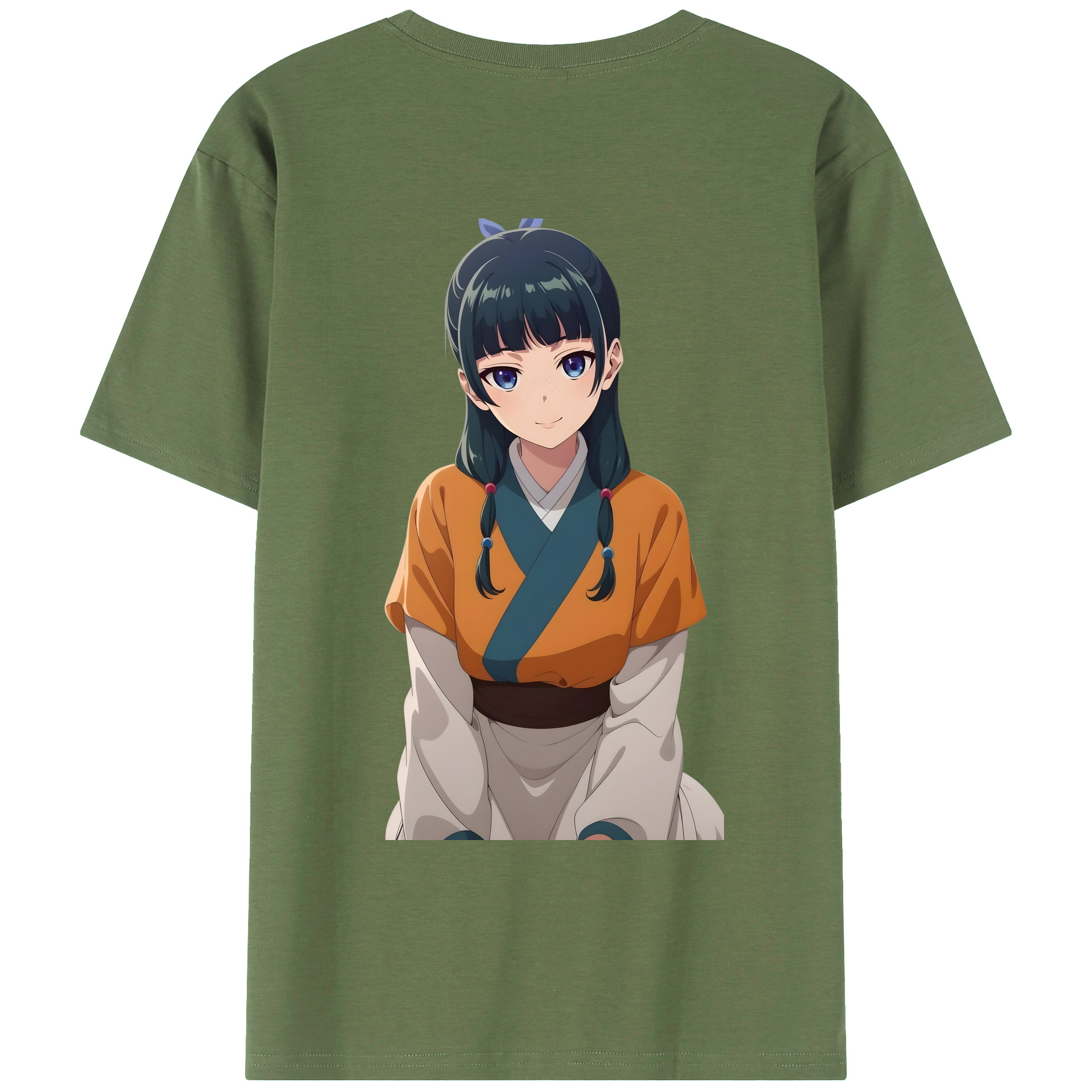 （画像用） 薬屋のひとりごと The Apothecary Diaries 綿100％ メンズ半袖Tシャツ（バックプリント） 通気性